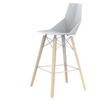 Faz Wood Stool - Set of 4 - Beech Wood 1 / White