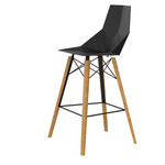 Faz Wood Stool - Set of 4 - Beech Wood 2 / Black