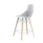 Faz Wood Stool - Set of 4 - Beech Wood 1 / White
