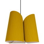 Julieta Pendant - Black / Ocher / Ash