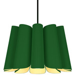 Renata Pendant - Black / Green / Ash