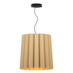 Renata Round Pendant - Black / Ash