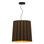 Renata Round Pendant - Black / Ebony