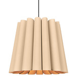 Renata Long Pendant - Black / Ash / Ash