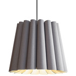 Renata Long Pendant - Black / Grey Oak/ Ash