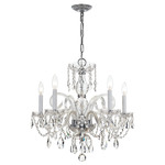 Traditional Crystal 1005 Chandelier - Polished Chrome / Hand-Cut Crystal