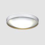 Alina Ceiling Light - White Textured Lacquer / Gold Lacquer / Satin Opal