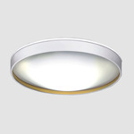Alina Ceiling Light - White Textured Lacquer / Gold Lacquer / Satin Opal