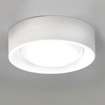 Cilinder Ceiling Light - Matte White / Satin