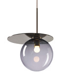 Umbra Pendant - Floor Model - Gold / Smoke Grey