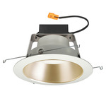 J6RL 6IN Warm Dim 600 Lumen Retrofit Downlight Trim - White / Wheat Haze