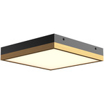Sydney Wall / Ceiling Light - Aged Gold / Matte Black / Frosted