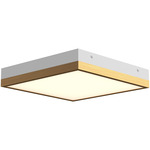 Sydney Wall / Ceiling Light - Aged Gold / White / Frosted