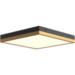 Sydney Wall / Ceiling Light - Aged Gold / Matte Black / Frosted