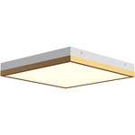 Sydney Wall / Ceiling Light - Aged Gold / White / Frosted