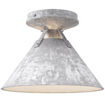 Archer Semi Flush Ceiling Light - Steel / Steel