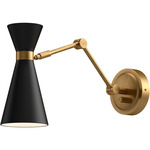 Blake Wall Sconce - Aged Gold / Matte Black