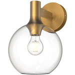 Castilla Wall Sconce - Aged Gold / Clear