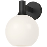 Castilla Wall Sconce - Matte Black / Opal Matte