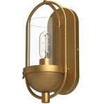 Cyrus Wall Sconce - Aged Gold / Clear