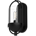 Cyrus Wall Sconce - Matte Black / Clear