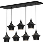 Emiko Linear Pendant - Matte Black / Matte Black