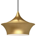 Emiko Pendant - Brushed Gold / Brushed Gold