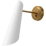 Gabriel Wall Sconce - Aged Gold / White