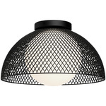 Haven Ceiling Light Fixture - Matte Black / Opal Matte