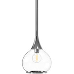 Hazel Pendant - Chrome / Clear