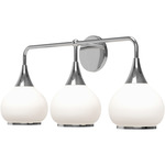 Hazel Bathroom Vanity Light - Chrome / Opal Matte