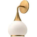 Hazel Wall Sconce - Aged Gold / Opal Matte