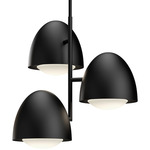 Kenji Chandelier - Matte Black / Opal Matte