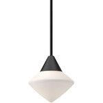 Nora Convertible Pendant - Matte Black / Opal Matte