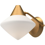 Nora Wall Sconce - Aged Gold / Opal Matte