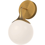 Nouveau Wall Sconce - Aged Gold / Opal Matte