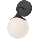 Nouveau Wall Sconce - Matte Black / Opal Matte