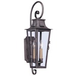 French Quarter Wall Sconce - Aged Pewter / Clear