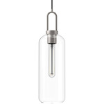 Soji Pendant - Brushed Nickel / Clear Glass