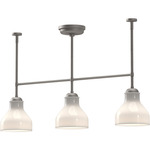 Westlake Linear Pendant - Brushed Nickel / Glossy Opal