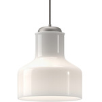 Westlake Pendant - Brushed Nickel / Glossy Opal