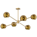 Willow Chandelier - Brushed Gold / Copper