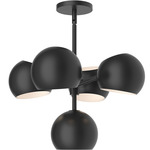 Willow Convertible Chandelier - Matte Black / Matte Black