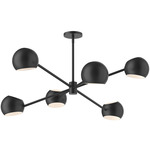 Willow Chandelier - Matte Black / Matte Black