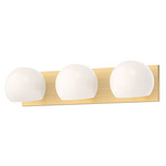 Willow Bathroom Vanity Light - Brushed Gold / Opal Matte