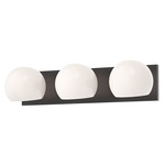 Willow Bathroom Vanity Light - Matte Black / Opal Matte