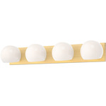 Willow Bathroom Vanity Light - Brushed Gold / Opal Matte