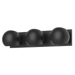 Willow Bathroom Vanity Light - Matte Black / Matte Black