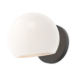 Willow Wall Sconce - Matte Black / Opal Matte