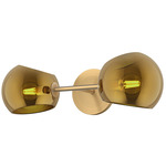 Willow Double Wall Sconce - Brushed Gold / Copper